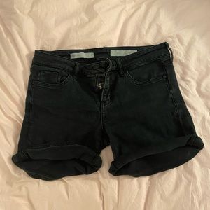 Black Pilcro Stet denim shorts